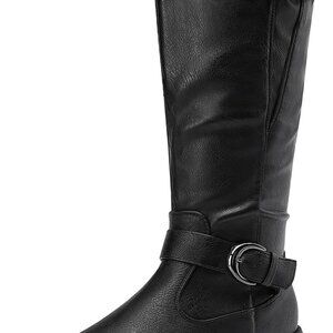 Women's Wide Calf Knee High Boots Black 9